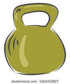 Dumbbell for exercise workout equipment illustration basic RGB vector on white background