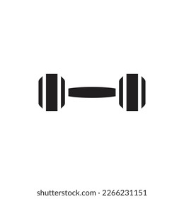 Dumbbell Filled Icon Vector Illustrator