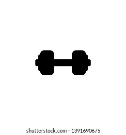 dumbbell, fitness icon vector illustration