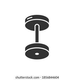 dumbbell fitness icon vector illustration