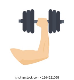 Dumbbell Flat Icon