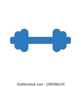 dumbbell glyph colour vector icon
