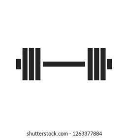 Dumbbell gym graphic icon design template isolated
