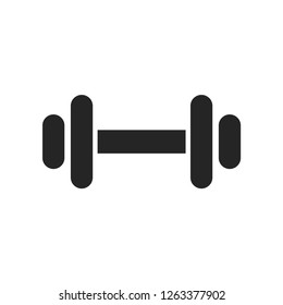 Dumbbell gym graphic icon design template isolated