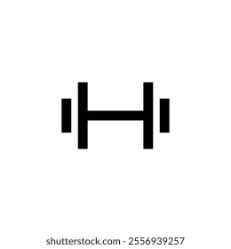 dumbbell gym icon sign vector