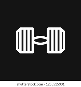 Dumbbell for gym icon, symbol for vector design