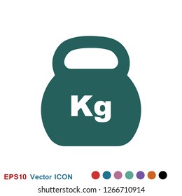 Dumbbell for gym icon, symbol for vector design