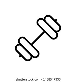 Dumbbell for gym icon vector design template