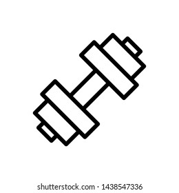 Dumbbell for gym icon vector design template