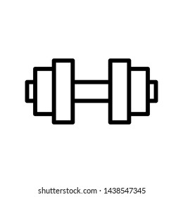 Dumbbell for gym icon vector design template