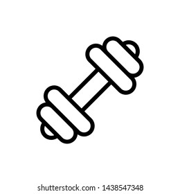Dumbbell for gym icon vector design template