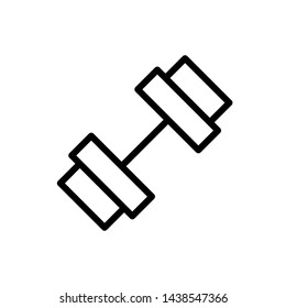 Dumbbell for gym icon vector design template