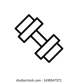 Dumbbell for gym icon vector design template