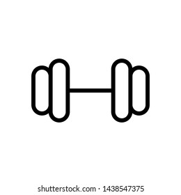 Dumbbell for gym icon vector design template