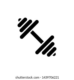 Dumbbell for gym icon vector design template