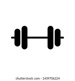 Dumbbell for gym icon vector design template