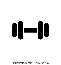 Dumbbell for gym icon vector design template