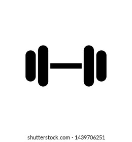 Dumbbell for gym icon vector design template