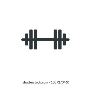 Dumbbell Gym Icon Vector Illustration