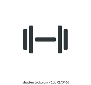 Dumbbell Gym Icon Vector Illustration