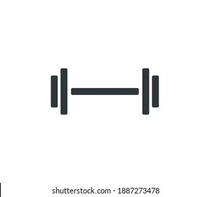 Dumbbell Gym Icon Vector Illustration