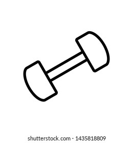 Dumbbell for gym icon vector sign design illustration.