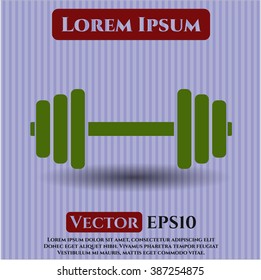 Dumbbell Symbol mit hoher Qualität