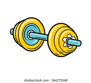 Dumbbell icon.