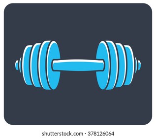 Dumbbell icon.