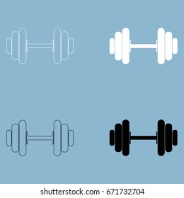 Dumbbell icon .