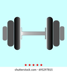 Dumbbell icon .
