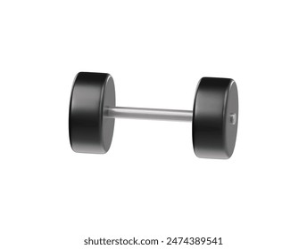 Dumbbell icon 3d render illustration