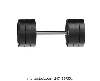 Dumbbell icon 3d render illustration