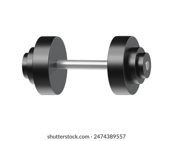 Dumbbell icon 3d render illustration