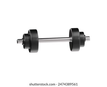 Dumbbell icon 3d render illustration