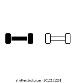 dumbbell icon for apps and web sites