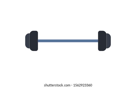 The dumbbell icon Barbell symbol Flat vector image