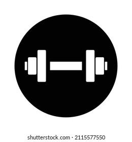Icono de timbre en un círculo negro. Formación de fuerza. Vector.