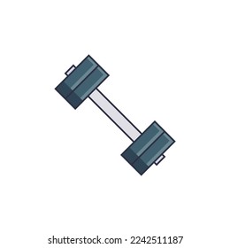 dumbbell icon of color style design vector template