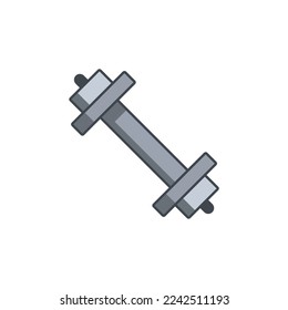dumbbell icon of color style design vector template