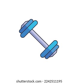 dumbbell icon of color style design vector template