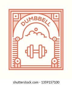 DUMBBELL ICON CONCEPT