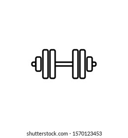dumbbell icon design template trendy