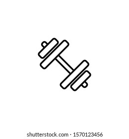 dumbbell icon design template trendy