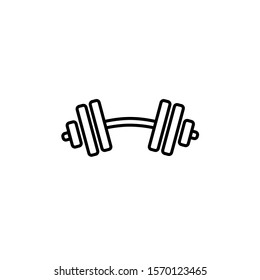 dumbbell icon design template trendy
