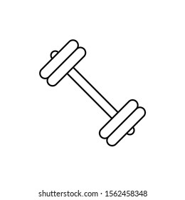 dumbbell icon design vector template