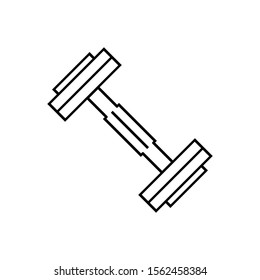 dumbbell icon design vector template