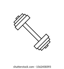 dumbbell icon design vector template