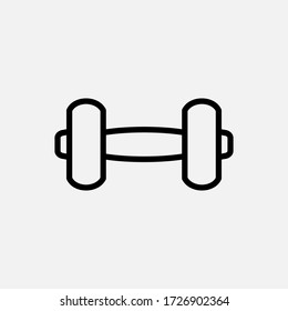 Dumbbell icon designed in a line style