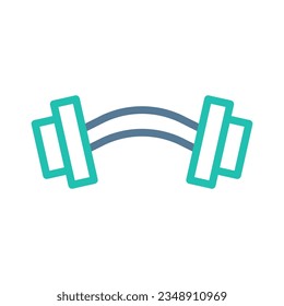 Dumbbell icon duocolor green light grey colour sport illustration vector element and symbol perfect.